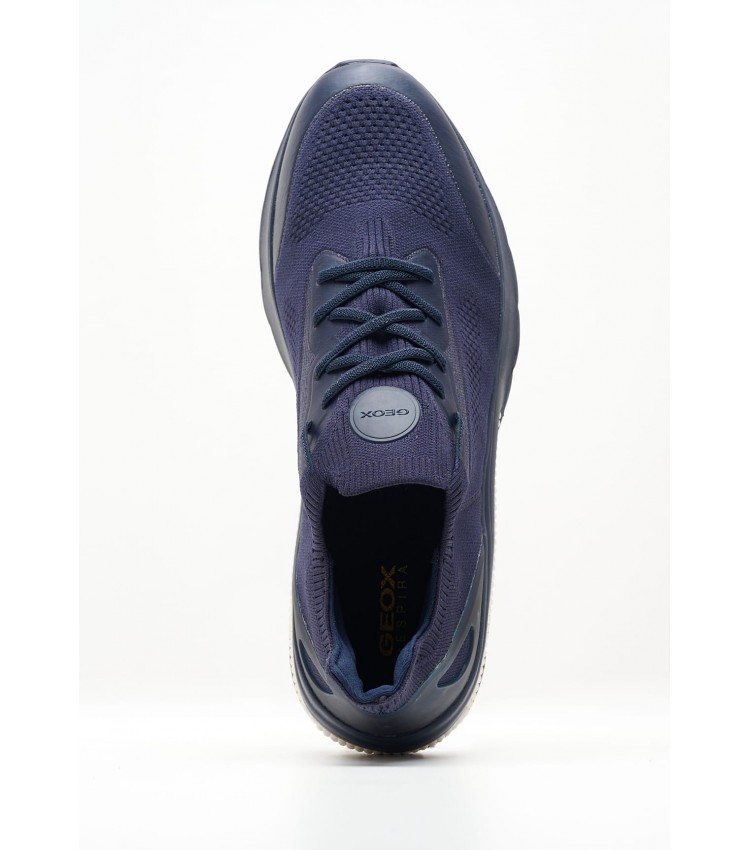 Men Casual Shoes U.Spherica.Actifa DarkBlue Fabric Geox