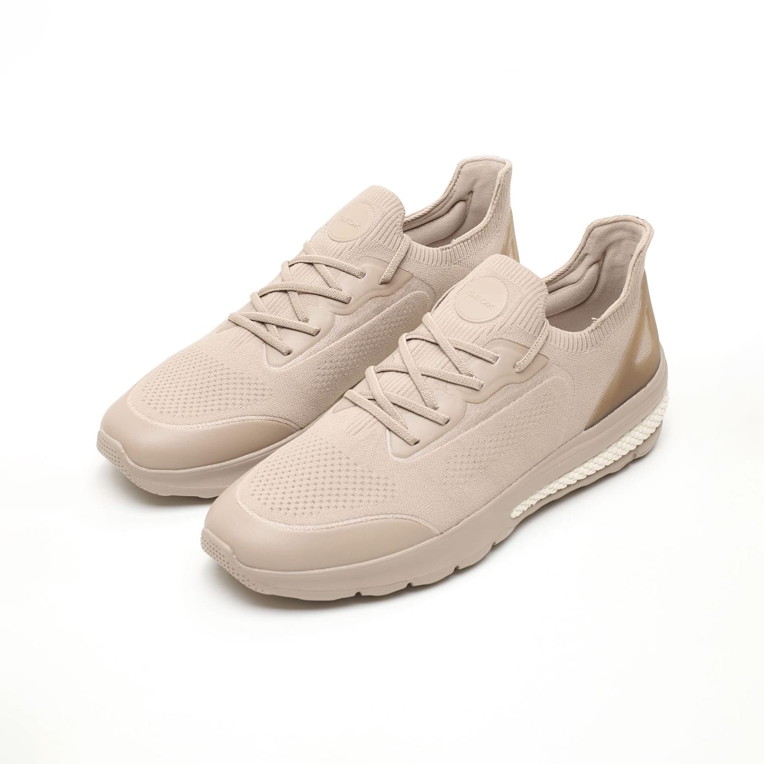 Ανδρικά Παπούτσια Casual U.Spherica.Actifa Μπεζ Ύφασμα Geox Ανδρικά Παπούτσια Casual U.Spherica.Actifa Μπεζ Ύφασμα Geox