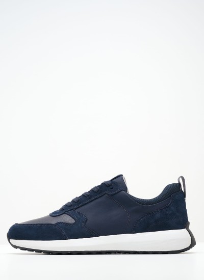 Men Casual Shoes Volpiano Blue Buckskin Geox