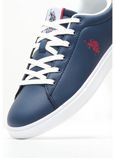 Men Casual Shoes Byron001 Blue ECOleather U.S. Polo Assn.
