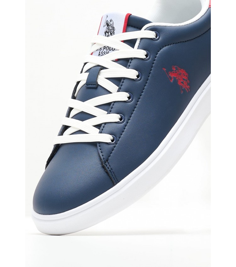 Men Casual Shoes Byron001 Blue ECOleather U.S. Polo Assn.