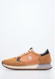Ανδρικά Παπούτσια Casual Cleef006 Πορτοκαλί Δέρμα Καστόρι U.S. Polo Assn.