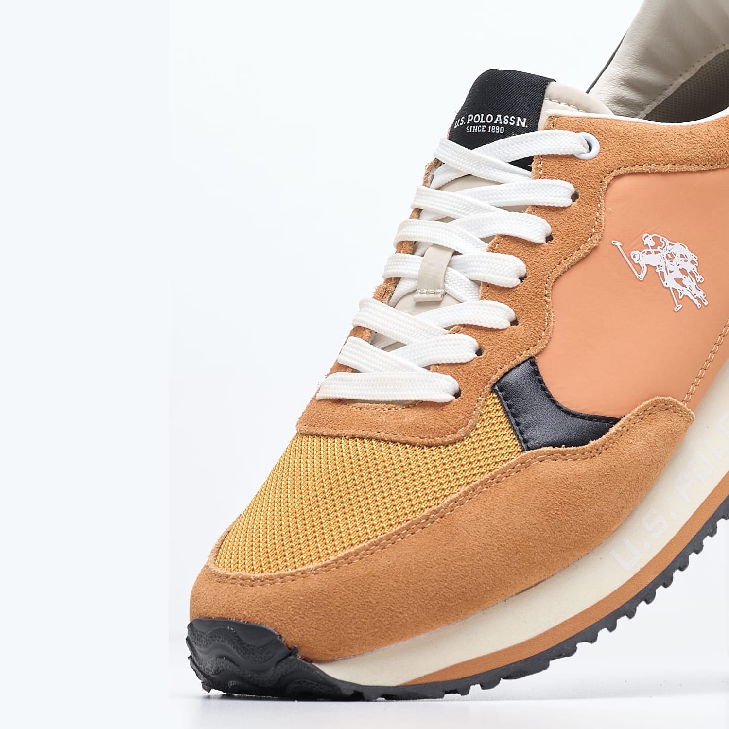 Ανδρικά Παπούτσια Casual Cleef006 Πορτοκαλί Δέρμα Καστόρι U.S. Polo Assn.