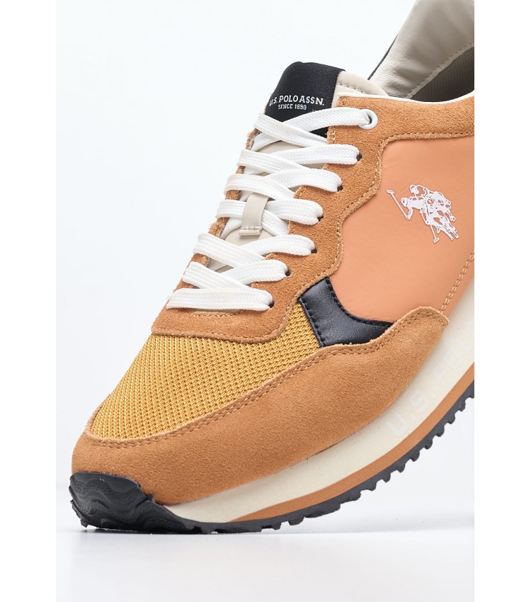 Men Casual Shoes Cleef006 Orange Buckskin U.S. Polo Assn.