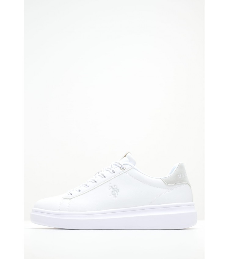 Men Casual Shoes Cody001B White ECOleather U.S. Polo Assn.