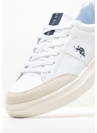 Men Casual Shoes Cody003.B White ECOleather U.S. Polo Assn.