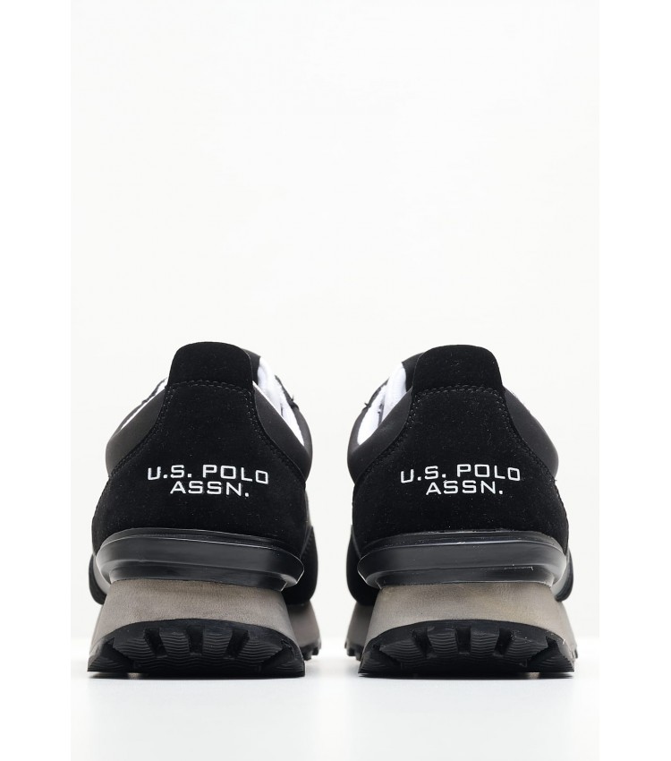 Ανδρικά Παπούτσια Casual Jasper001 Μαύρο ECOleather U.S. Polo Assn.