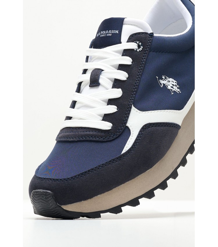 Ανδρικά Παπούτσια Casual Jasper001 Μπλε ECOleather U.S. Polo Assn.