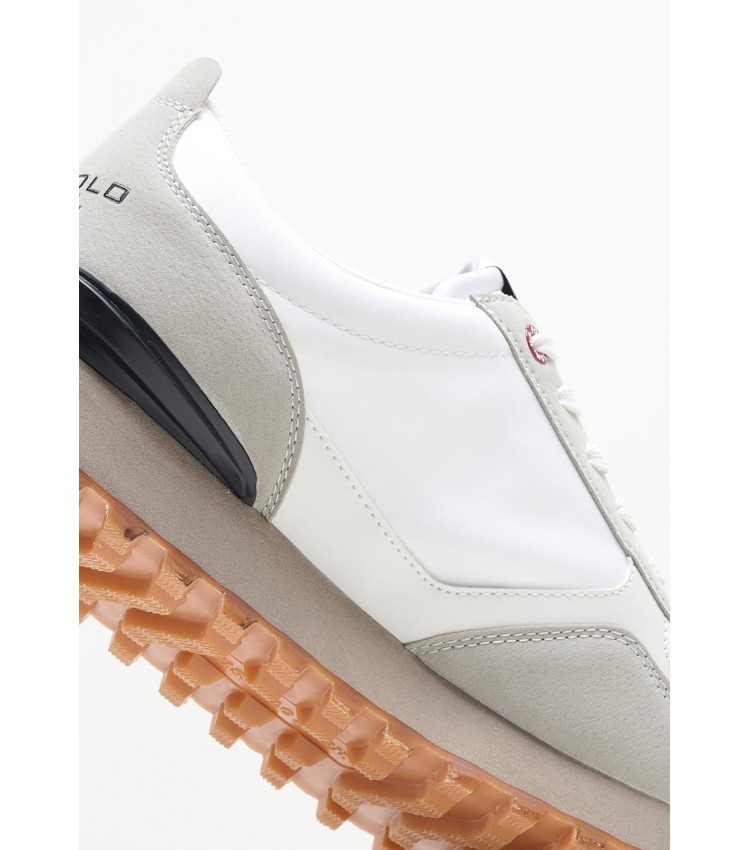 Ανδρικά Παπούτσια Casual Jasper001 Άσπρο ECOleather U.S. Polo Assn.