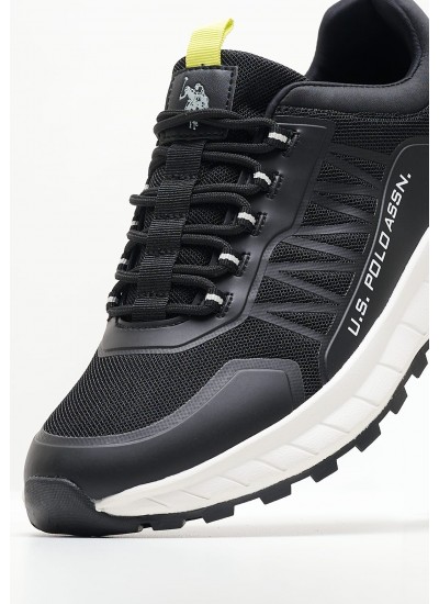 Ανδρικά Παπούτσια Casual Seth008 Μαύρο 'Υφασμα U.S. Polo Assn.