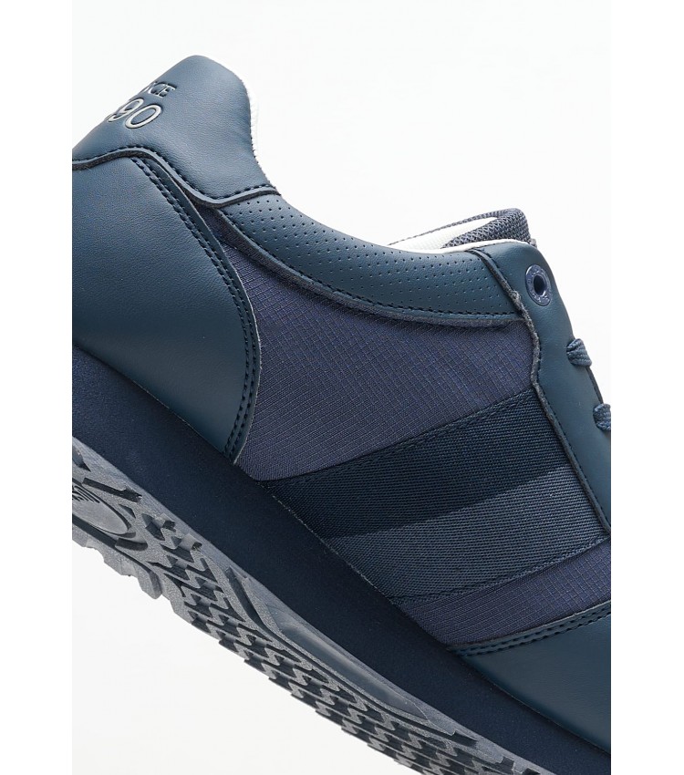 Men Casual Shoes Xirio008 Blue Fabric U.S. Polo Assn.