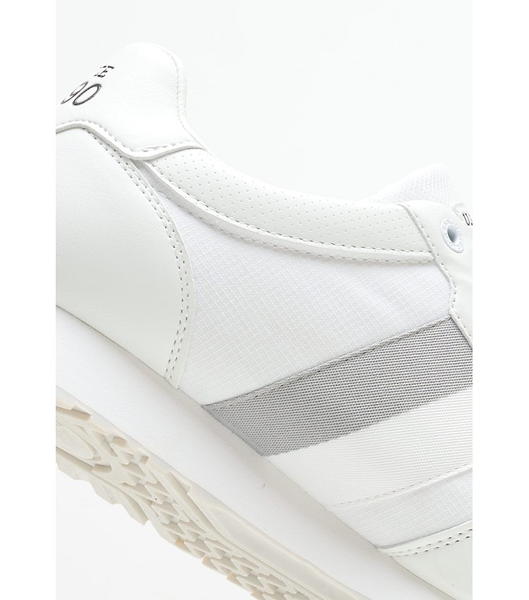 Men Casual Shoes Xirio008 White Fabric U.S. Polo Assn.