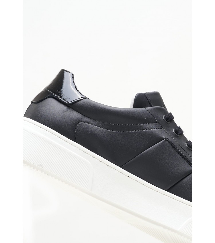 Ανδρικά Παπούτσια Casual Z521 Μαύρο Δέρμα Boss shoes
