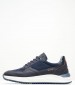 Men Casual Shoes Z640 Blue Leather Boss shoes