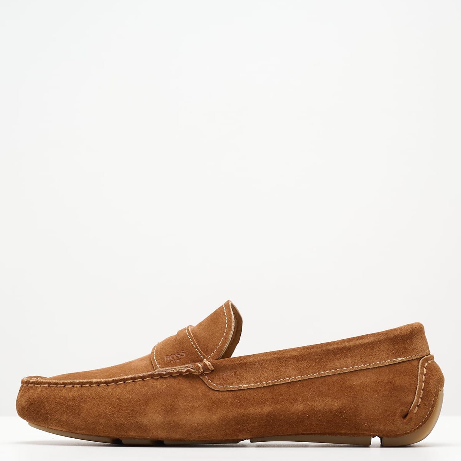 Ανδρικά Μοκασίνια Z6890.Suede Ταμπά Δέρμα Καστόρι Boss shoes