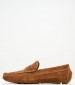 Ανδρικά Μοκασίνια Z6890.Suede Ταμπά Δέρμα Καστόρι Boss shoes