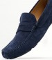 Men Moccasins Z6890.Suede Blue Buckskin Boss shoes