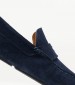 Men Moccasins Z6890.Suede Blue Buckskin Boss shoes