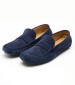 Men Moccasins Z6890.Suede Blue Buckskin Boss shoes