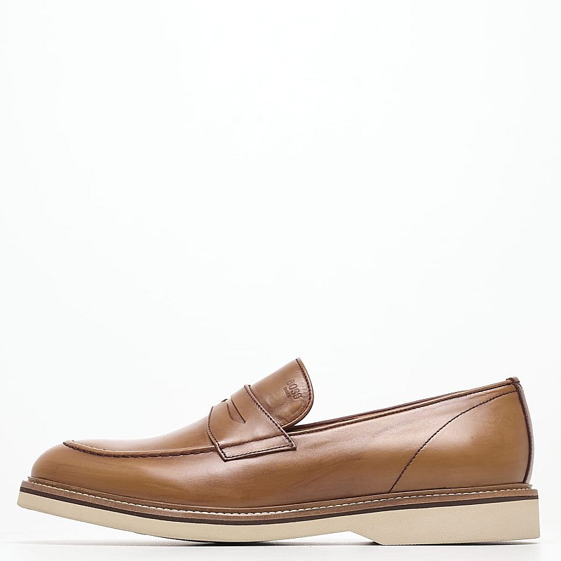 Ανδρικά Μοκασίνια Z7479 Ταμπά Δέρμα Boss shoes
