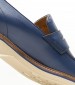 Men Moccasins Z7479 Blue Leather Boss shoes