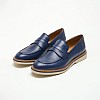 Ανδρικά Μοκασίνια Z7479 Μπλε Δέρμα Boss shoes Ανδρικά Μοκασίνια Z7479 Μπλε Δέρμα Boss shoes