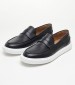 Men Moccasins Z7507 Black Leather Boss shoes