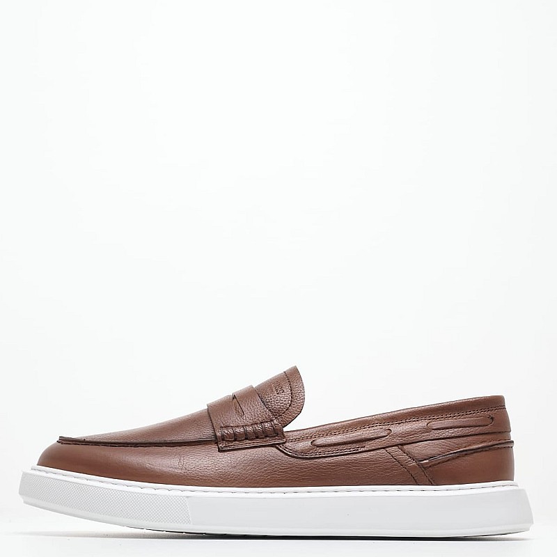 Ανδρικά Μοκασίνια Z7507 Ταμπά Δέρμα Boss shoes