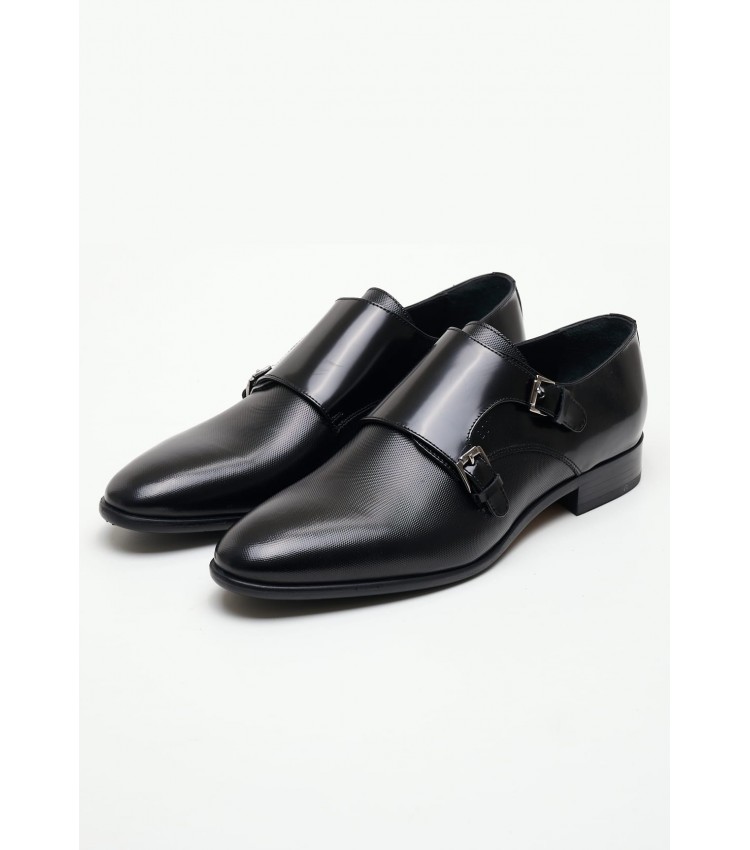 Men Moccasins Z7512.Point Black Leather Boss shoes