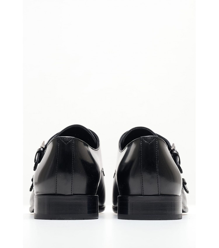 Ανδρικά Μοκασίνια Z7512.Point Μαύρο Δέρμα Boss shoes