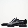 Ανδρικά Παπούτσια Δετά Z7513.Linear Μαύρο Δέρμα Boss shoes
