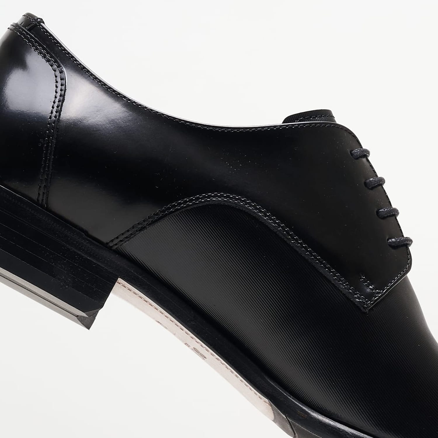 Ανδρικά Παπούτσια Δετά Z7513.Linear Μαύρο Δέρμα Boss shoes