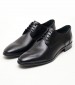 Men Shoes Z7513.Linear Black Leather Boss shoes