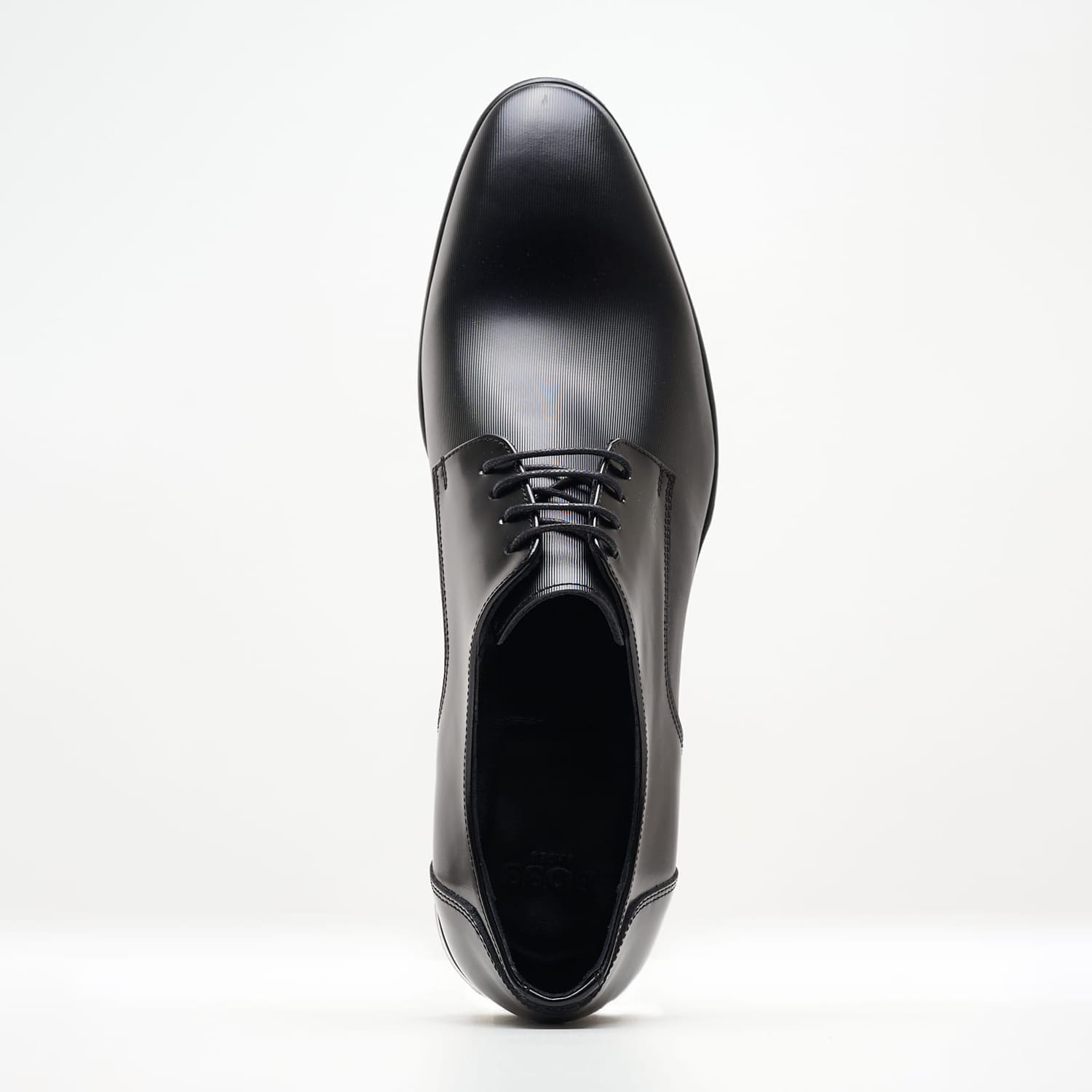 Ανδρικά Παπούτσια Δετά Z7513.Linear Μαύρο Δέρμα Boss shoes
