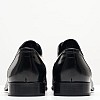 Ανδρικά Παπούτσια Δετά Z7513.Linear Μαύρο Δέρμα Boss shoes