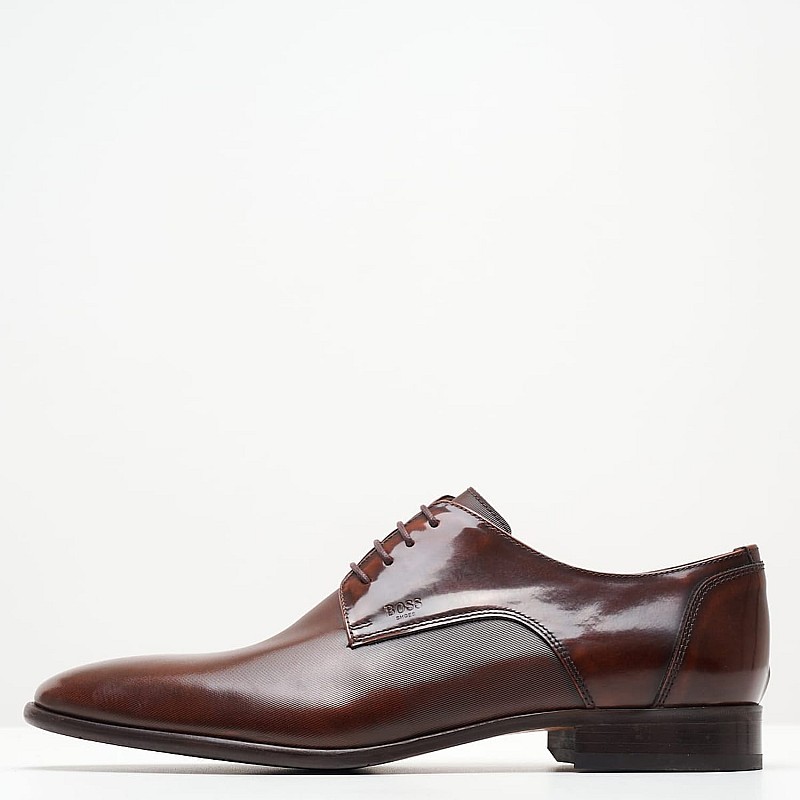 Ανδρικά Παπούτσια Δετά Z7513.Linear Καφέ Δέρμα Boss shoes