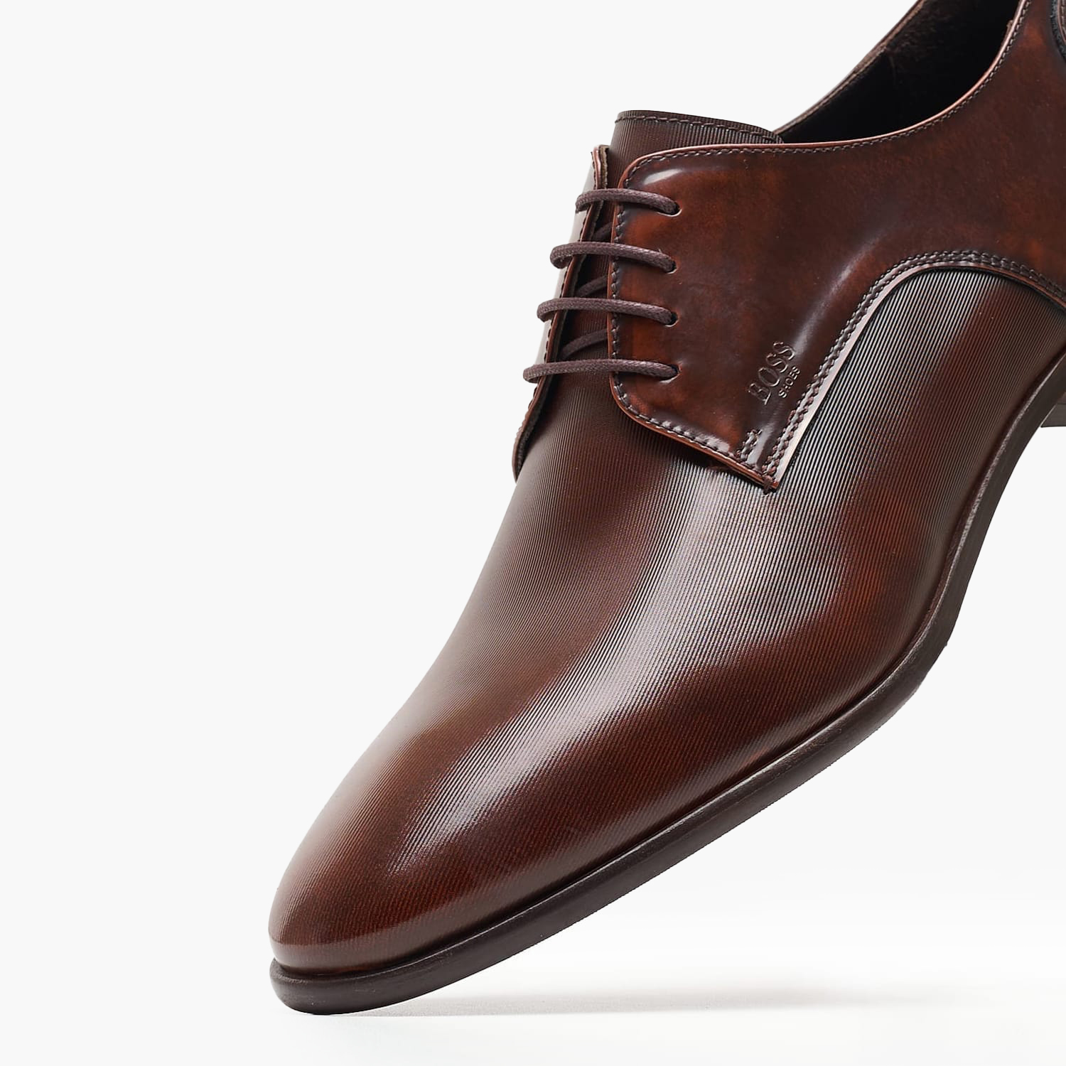 Ανδρικά Παπούτσια Δετά Z7513.Linear Καφέ Δέρμα Boss shoes