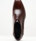 Ανδρικά Παπούτσια Δετά Z7513.Linear Καφέ Δέρμα Boss shoes