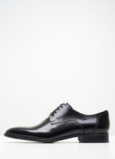 Men Shoes Z7513.Spazz Black Leather Boss shoes