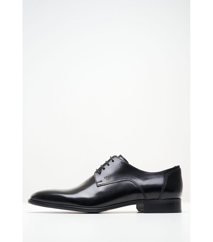 Men Shoes Z7513.Spazz Black Leather Boss shoes