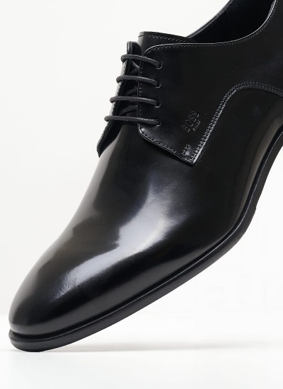 Men Shoes Z7513.Spazz Black Leather Boss shoes