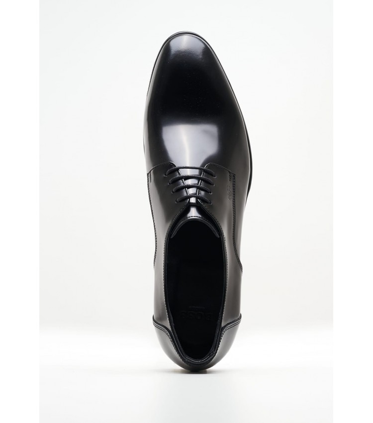 Men Shoes Z7513.Spazz Black Leather Boss shoes