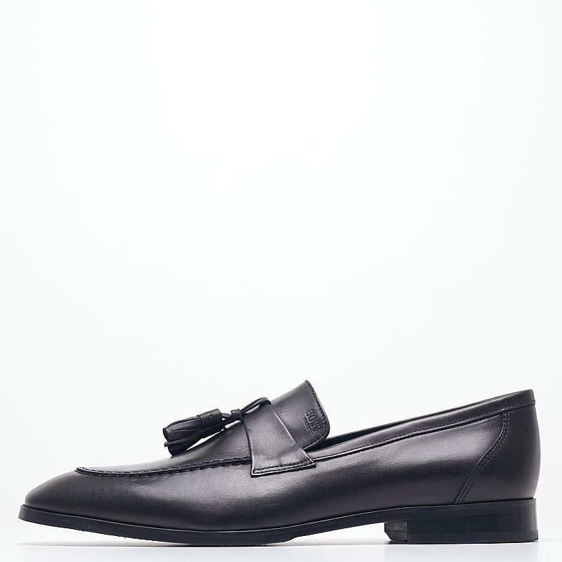 Ανδρικά Μοκασίνια Z7517 Μαύρο Δέρμα Boss shoes