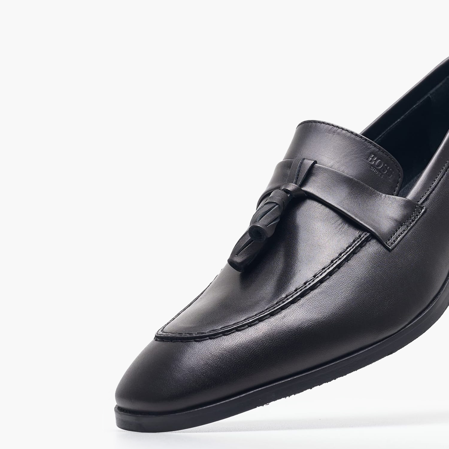 Ανδρικά Μοκασίνια Z7517 Μαύρο Δέρμα Boss shoes