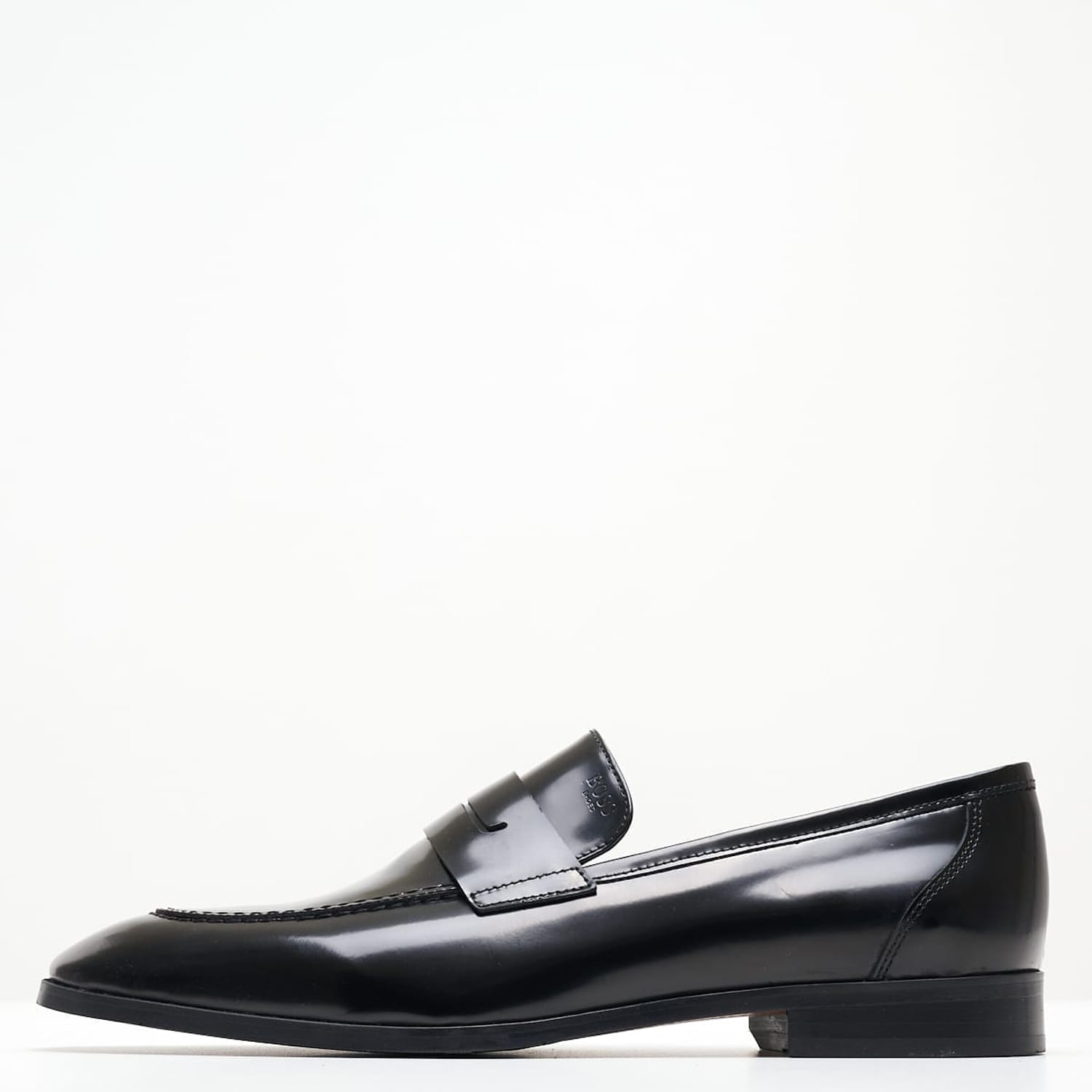 Ανδρικά Μοκασίνια Z7519.Spazz Μαύρο Δέρμα Boss shoes