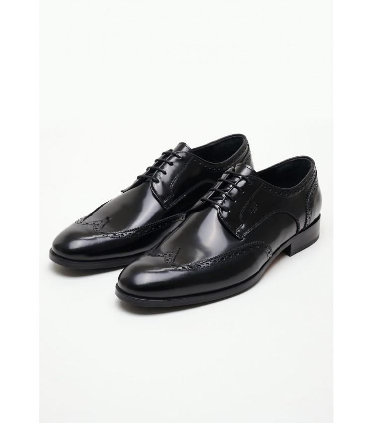 Men Shoes Z7522 Black Leather Boss shoes