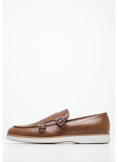 Ανδρικά Μοκασίνια S6890.EPS Μαύρο Δέρμα Boss shoes