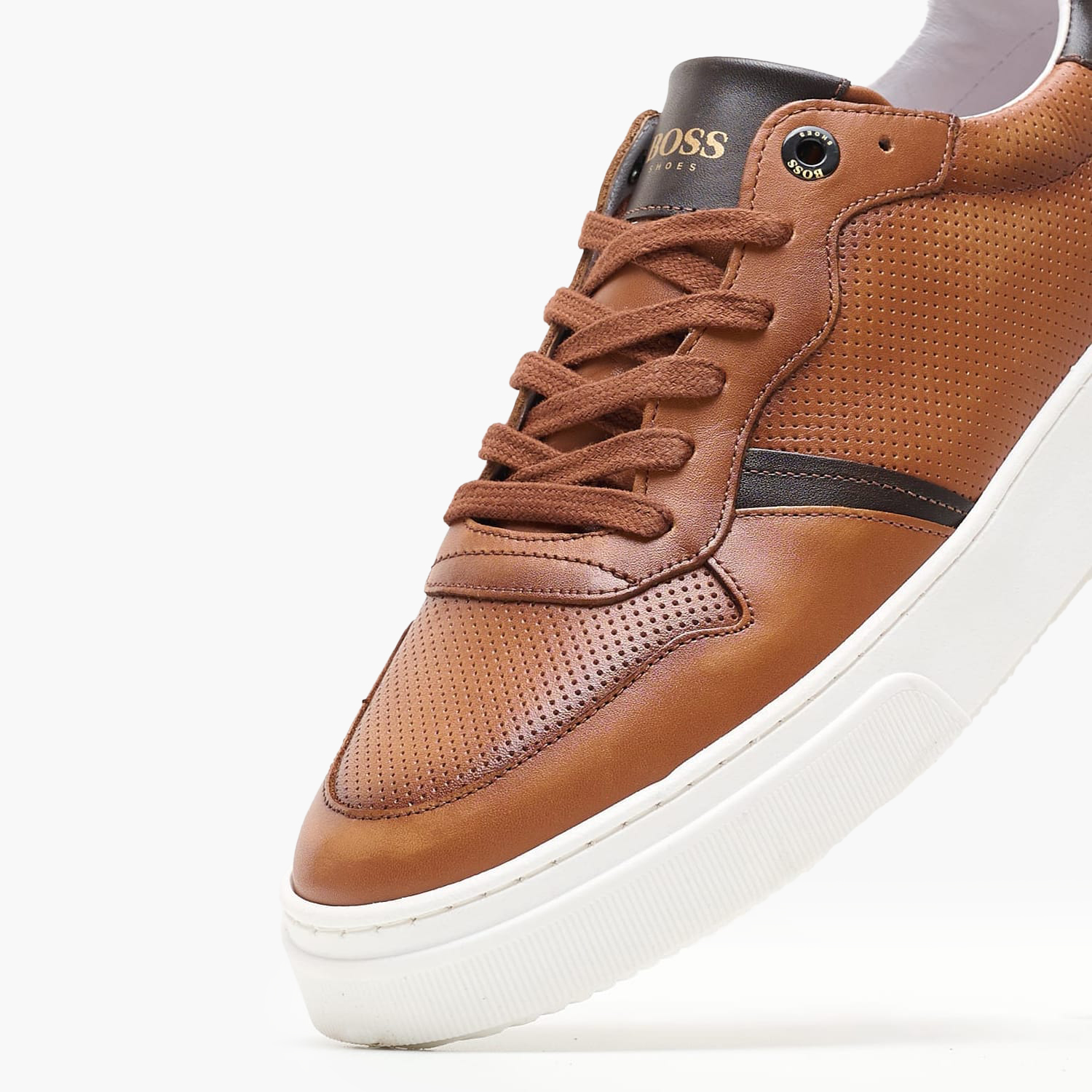 Ανδρικά Παπούτσια Casual ZA220.Stamp Ταμπά Δέρμα Boss shoes