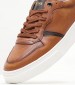 Ανδρικά Παπούτσια Casual ZA220.Stamp Ταμπά Δέρμα Boss shoes