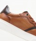 Ανδρικά Παπούτσια Casual ZA220.Stamp Ταμπά Δέρμα Boss shoes